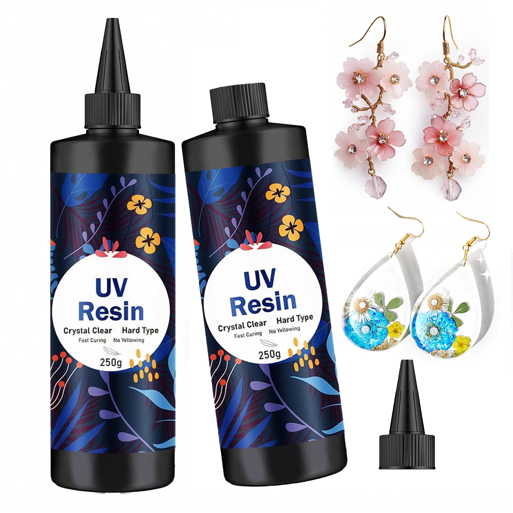 250g/500g UV Resin Clear Hard  - Resin Jewelry Kit review and price