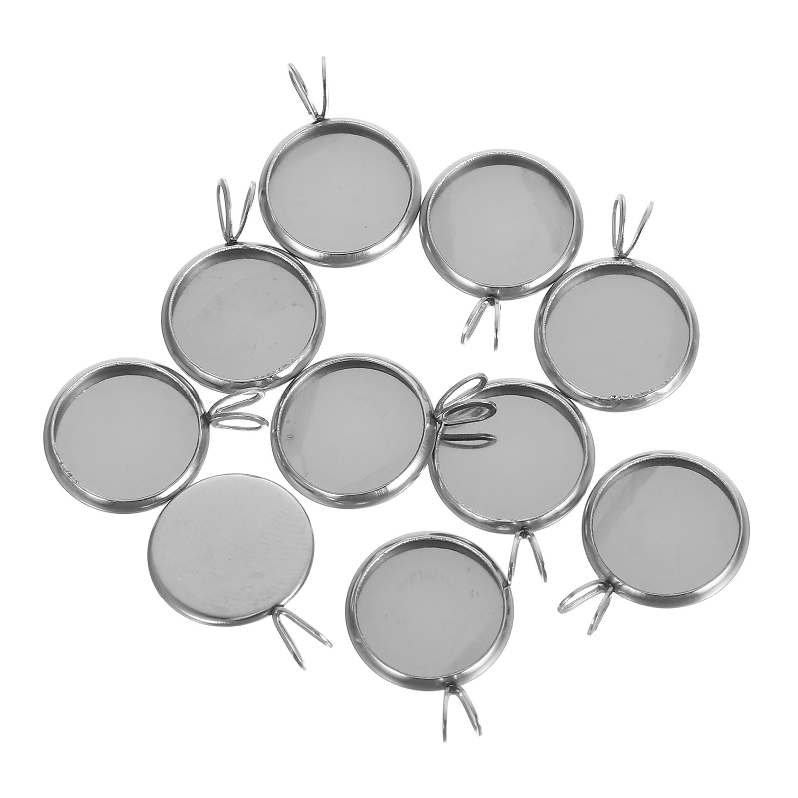 10Pcs 12Mm Round Pendant Trays - Resin Jewelry Kit review and price