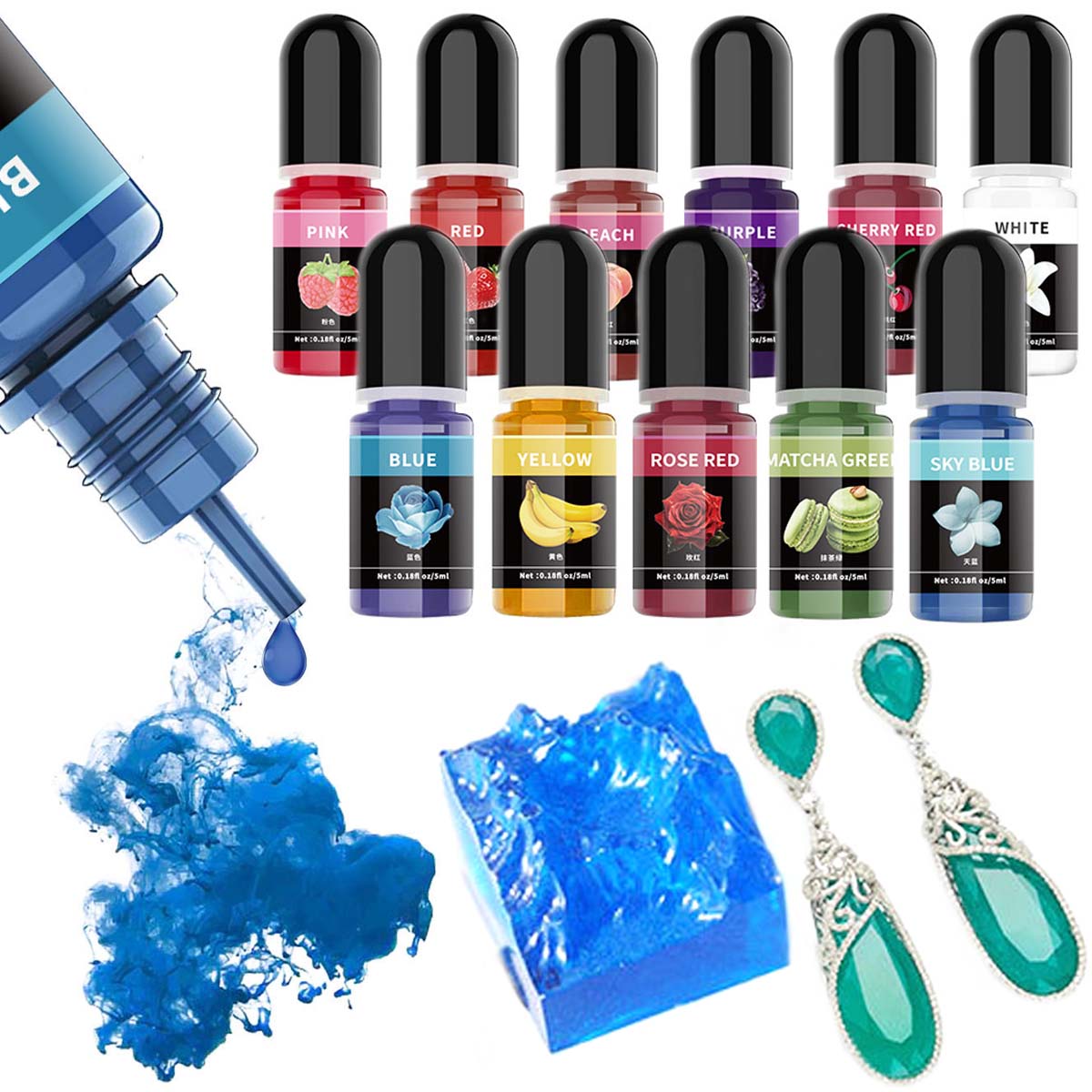 5ml/Bottle Epoxy Resin Pigment - Resin Pigment Set review and price